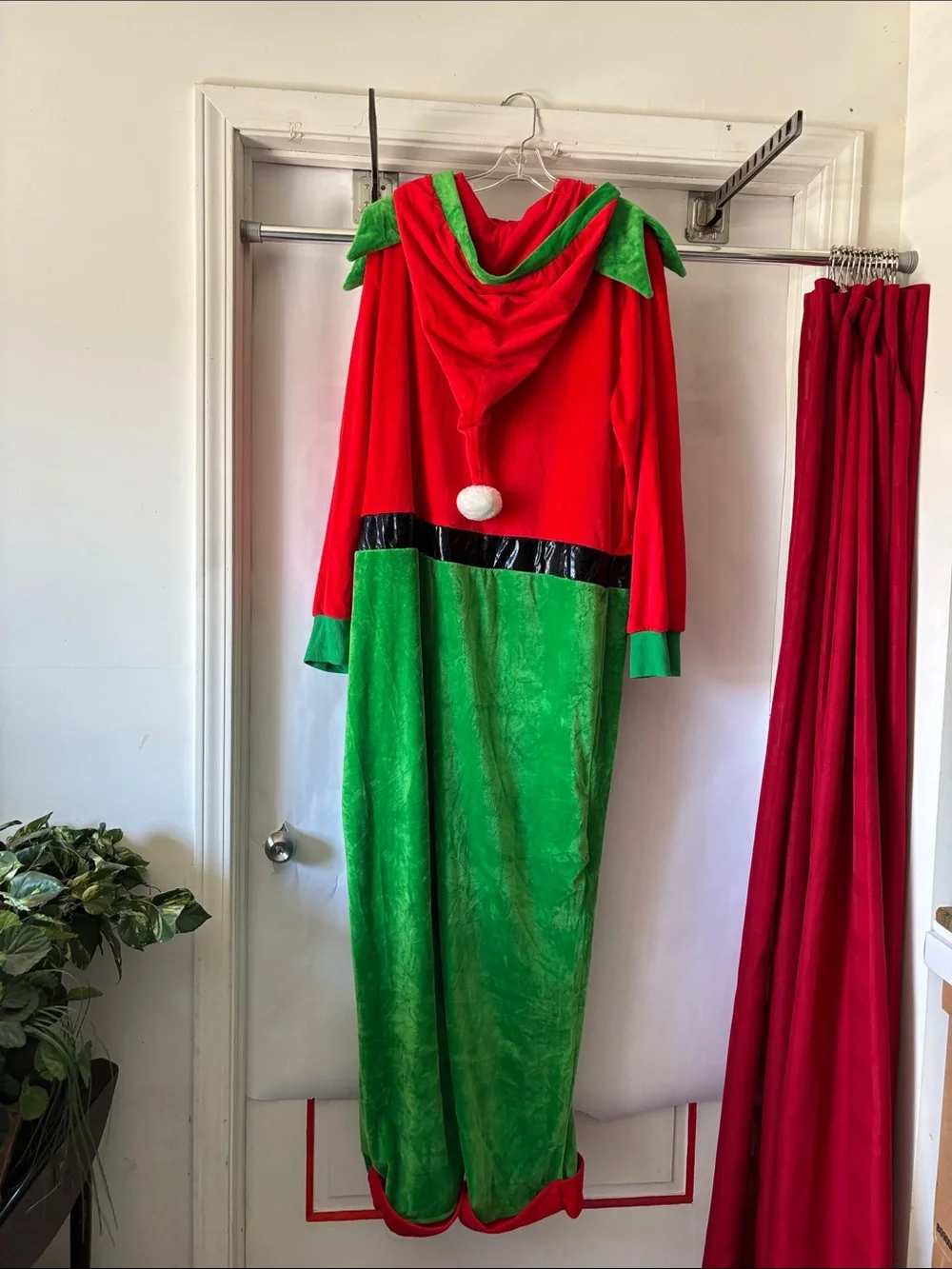 Spirit Red and Green Holiday Elf Jumpsuit - Picture 9 of 11